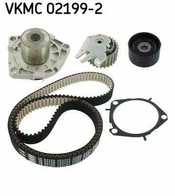 SKF VKMC02199-2 Timing Belt & Water Pump Set for 10-Doblo-Lna-Brv 1.6 Mjt 105-120Hp — Water Pump & Thermostat