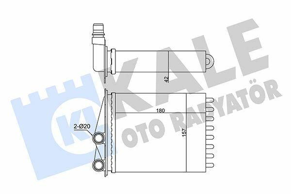 KALE Radiator for Traffic Vivaro - 355215 Heating System — Radiators & Fans