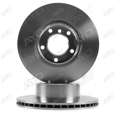 AYD 10-50429 Brake Disc E39 Front 520/523/525/528/530/535 Set of 2 — Brake Rotors & Drums