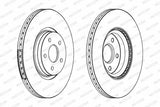 FERODO Disc Brake DDF1649C-1 - Brake Disc for Focus, V40 and 3 more models — Brake Rotors & Drums