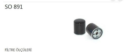 Sardes SO891 Oil Filter Peugeot Karsan J9 1.6/2.0 80-Xc7p Xn1p — Oil Filters