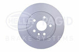 HELLA Pagid Brake Disc - 300mm, Dolu Design for Landrover Discovery Sport — Brake Rotors & Drums
