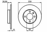 BOSCH Front Brake Disc 0986478010 for Golf, Passat, Polo — Brake Rotors & Drums