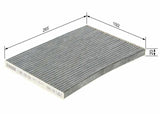 BOSCH Pollen Filter 1987435554 - High Efficiency Active Carbon Filter for Qashqai & Xtrail — Air & Cabin Filters
