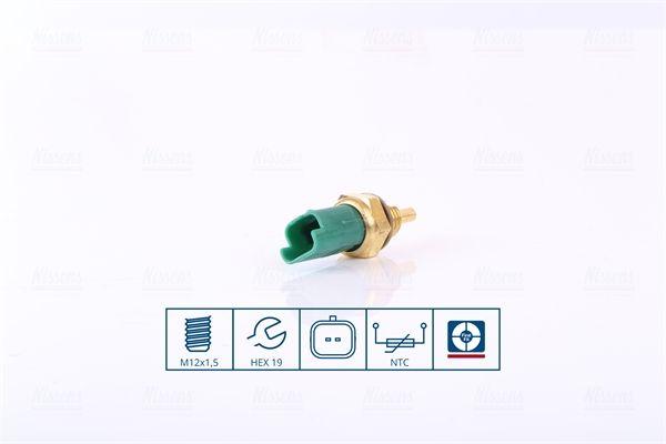 Nissens 207087 Temperature Sensor (Peugeot 206-307-406-407-607-806-807-Expert-Partner Citroe — Temperature Sensors & Switches