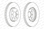 ferodo ddf1131 disk brake rotor front view, ferodo ddf1131 disk brake rotor side view FERODO DDF1131 Disk Brake Rotor for 01 Corsa C & Combo C - Premium Vented Design for Car Owners | 1 Set FERODO DDF1131 Disk for 01 Corsa C & Combo C ferodo, disk-brake-rotor, vented-brake-disk, corsa-c, combo-c, braking-system, car-owners, automotive-parts, replacement-parts, ai-generated