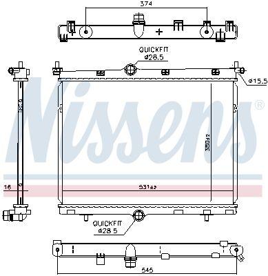 Nissens 607030 Radiator Opel Corsa F /Mokka B 1.2 Eb2 — Radiators & Fans