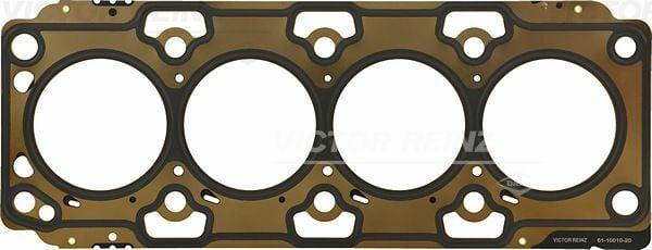 victor reinz cylinder head gasket for kia sportage, detail view of victor reinz gasket, technical specifications of cylinder head gasket Victor Reinz Cylinder Head Gasket - Metal Sealed | For Car Owners & Mechanics | Compatible with Kia Sportage 2.0 CRDI Victor Reinz Cylinder Head Gasket for Kia Sportage victor-reinz, cylinder-head-gasket, kia-sportage-part, auto-parts, mechanics-supplies, engine-sealing, car-repair, gasket, metal-gasket, ai-generated
