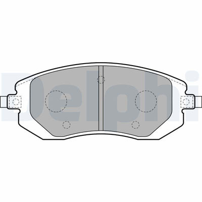 Delphi LP1718 Brake Pad Front Forester Sg 02-08 Sh 08-13 Impreza Hatchback 08-13 2.0/2.5 Awd 2.0 D — Brake Pads