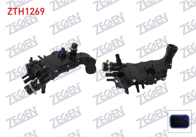 Zegen ZTH1269 Thermostat Complete Plastic 83 °C Peugeot 406 2.0 HDi 1995-2004 / 307 2.0 HDi 2000-20 — Water Pump & Thermostat