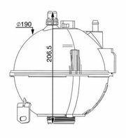 mahle radiator replacement water tank for bmw f25 f26, white radiator expansion tank designed for bmw vehicles MAHLE CRT210000S - Radiator Replacement Water Tank for BMW F25 F26 | White MAHLE Radiator Replacement Tank for BMW F25 F26 mahle, radiator-replacement-tank, bmw-f25, bmw-f26, automotive-parts, cooling-system, expansion-tank, high-quality, car-owners, ai-generated