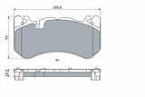 BOSCH 0986424861 - Front Brake Pad Set 17-Ms.E-Series for W213-S213 — Brake Pads