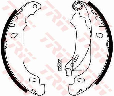 TRW GS8642 Brake Shoe 206 Hatchback/Sedan/Van/206+ 98-13 1.1.4 1.9 D 1.4 HDi (180×32) — Brake Cables & Hardware