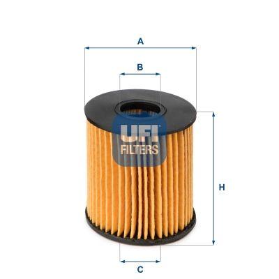 Ufi 25.060.00 Oil Filter Ducato 250 06-11 2.2D Fiorino Qubo 225 07- 1.4 — Oil Filters