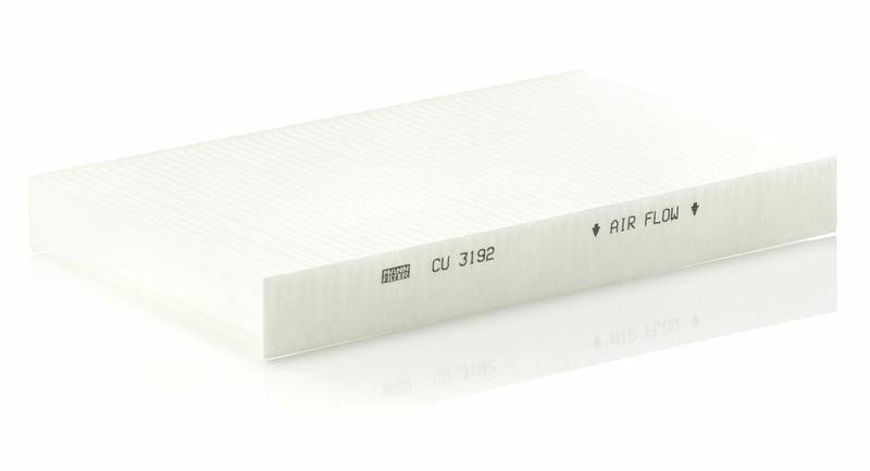 mann cu3192 cabin air filter for audi a6, technical specifications of mann cu3192 filter, installation location for mann cu3192 filter MANN CU3192 Cabin Air Filter - Top Quality Particulate Filter for Audi A6 Owners | 310mm x 192.6mm x 31mm MANN CU3192 Cabin Air Filter for A6 1994-1997 cabin-air-filter, mann-filters, audi-a6-parts, filters-for-cars, automotive-parts, air-quality-control, engine-parts, maintenance, auto-repair, ai-generated