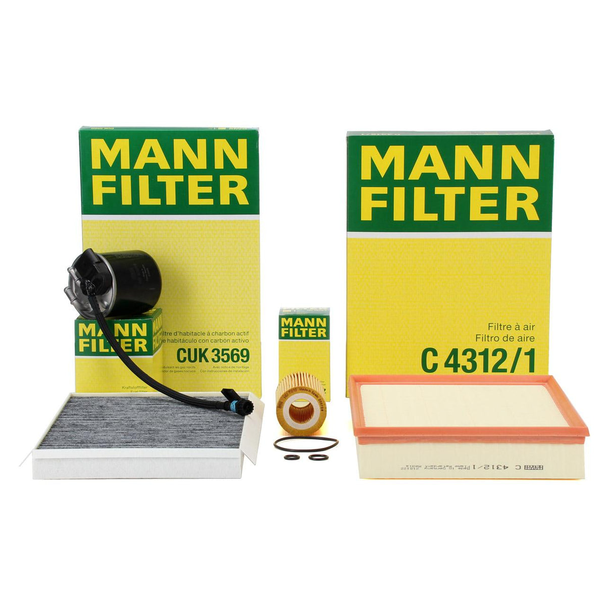 Mann Mercedes Sprinter Euro 5 Maintenance Filter Set - Oil, Air and 2 more models — Maintenance & Service Kits