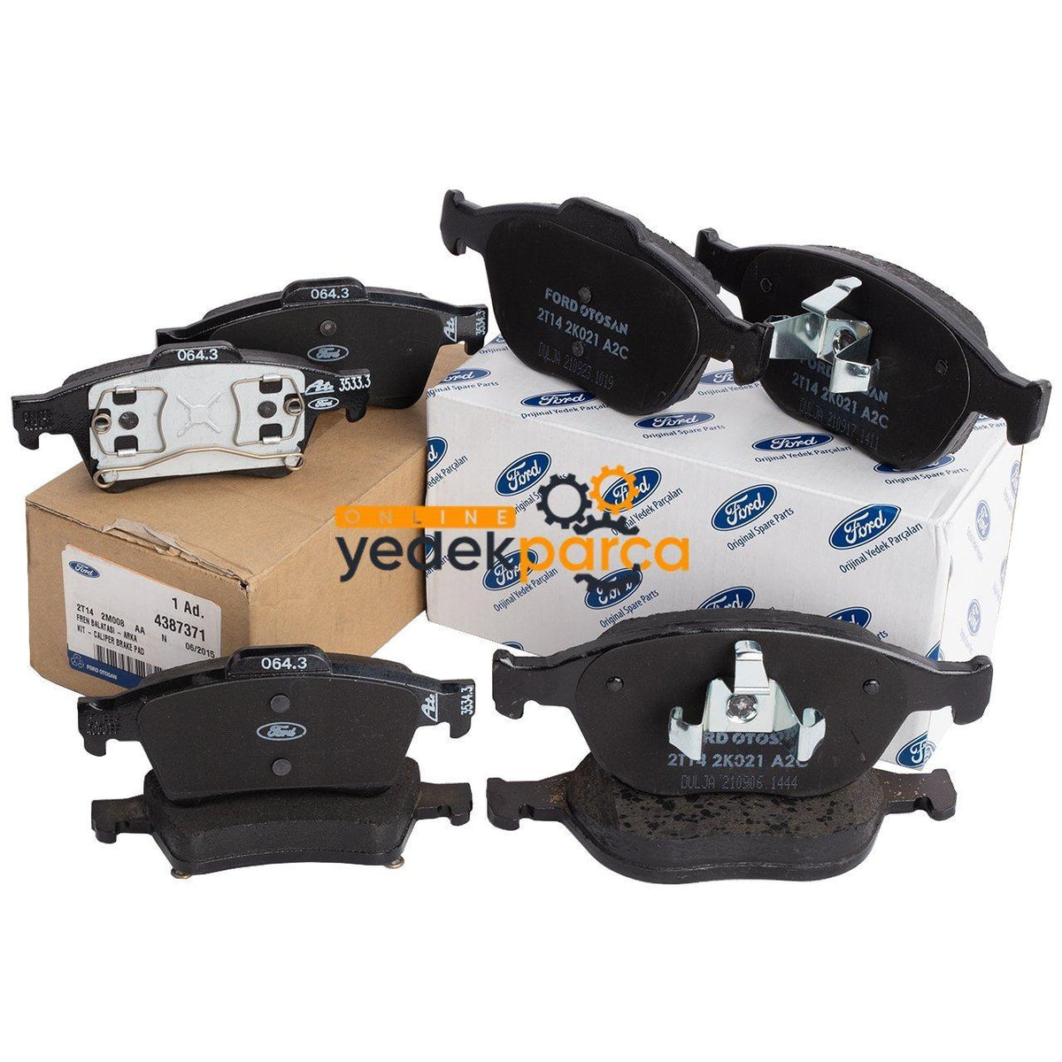 Ford Connect Brake Pad Set - Original Quality for 2003-2008 Model Years — Ford Otosan, Brake Pads