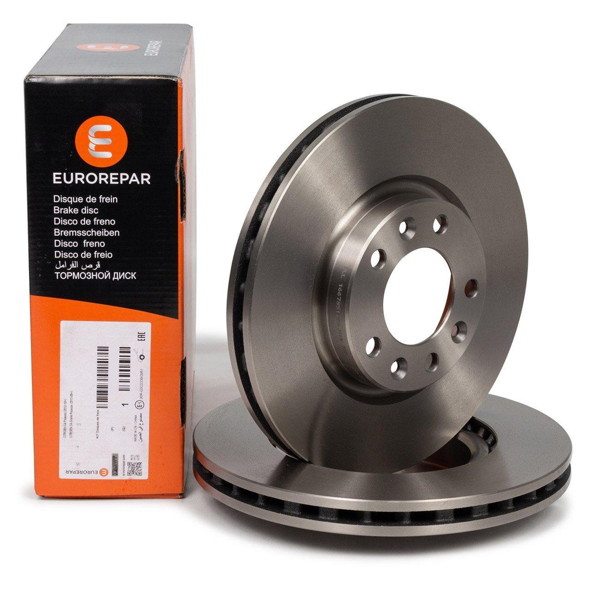 Eurorepar Front Brake Disc Set - Original Peugeot RCZ — Brake Rotors & Drums