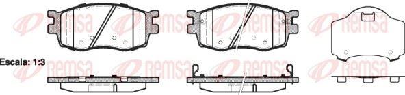 REMSA 1208.02 Brake Pad Accent III Mc 10 05 — Brake Pads
