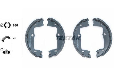 Textar 91018400 Parking Brake Shoe Opel Astra F /Vectra A /B /Omega B — Brake Cables & Hardware