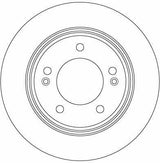 TRW DF6627 Rear Brake Disc - Hyundai i30 and Kia Ceed — Brake Rotors & Drums