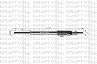 Kraftvoll 05030004 *12 Glow Plug A13dtj Corsa D Astra J Meriva B Punto Evo Linea Doblo III Fiat 500 Idea Pand — Coils & Plugs
