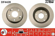 trw df4428 rear brake disk, rear brake disk specifications, trw brake disk for Honda Accord TRW DF4428 Rear Brake Disk - Compatible with 2003 Accord 2.0-2.4 | 1 Piece TRW DF4428 Rear Brake Disk for Accord trw, brake-disk, honda-accord, car-parts, automotive, braking-system, rear-disc-brake, vehicle-maintenance, mechanics, ai-generated