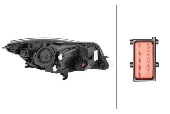 hella 14-inch insignia left headlight side view, hella left headlight technical specifications, hella headlight installation process HELLA 1EL011165-711 - 14-Inch Insignia Left Headlight for Vehicle Owners & Mechanics | 12V HELLA 14-Inch Insignia Left Headlight hella, insignia-headlight, vehicle-lighting, headlight-replacement, car-parts, mechanics-tools, automotive-accessories, 12v-headlight, ai-generated, left-headlight
