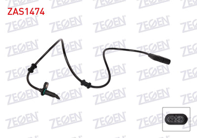 Zegen ZAS1474 ABS Sensor Rear Left Mercedes Glc (X253) 2016-/ Eqc (N293) 400 — Brake Sensors & ABS