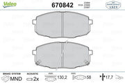 vale0 front brake pads for i30 ceed carens, technical specification in inches and pounds VALEO 670842 Front Brake Pads for 2008-2012 i30, Ceed, and Carens | WVA 21727 VALEO Front Brake Pads for i30, Ceed, Carens | 08-12 vale0, brake-pads, front-brake-pads, i30-parts, ceed-parts, carens-parts, auto-repair, mechanic-tools, car-owners, ai-generated