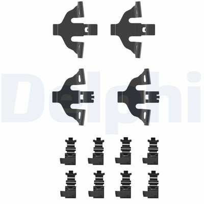 Delphi LX0748 Brake Pad Mounting Set Audi Q7 Quattro,Sq7 Quattro / Porsche Cayenne 08 / 2014 / — Brake Pads