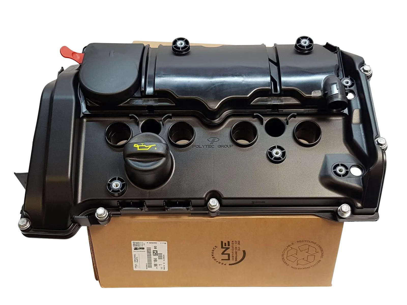 peugeot-3008-valve-cover-original-part, peugeot-3008-2018-2024-valve-cover-installed, peugeot-3008-valve-cover-engine-view Peugeot 3008 2018-2024 1.6 THP Valve Cover - Original Factory Part for Car Owners & Mechanics Peugeot 3008 Valve Cover - Original Replacement Part 2018-2024 peugeot, 3008, valve-cover, original-part, car-parts, 1-6-thp, engine-component, mechanics, car-owners, ai-generated