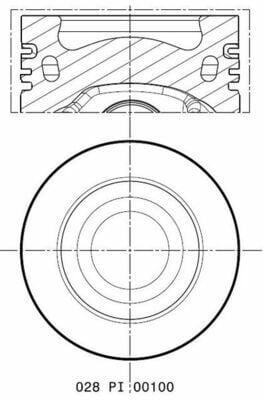 MAHLE Piston + Piston Ring (81mm Std) - 4 Pack for Golf, Jetta and 2 more models — Pistons & Rotating