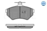 MEYLE Brake Pads - VW Polo, Caddy II Front