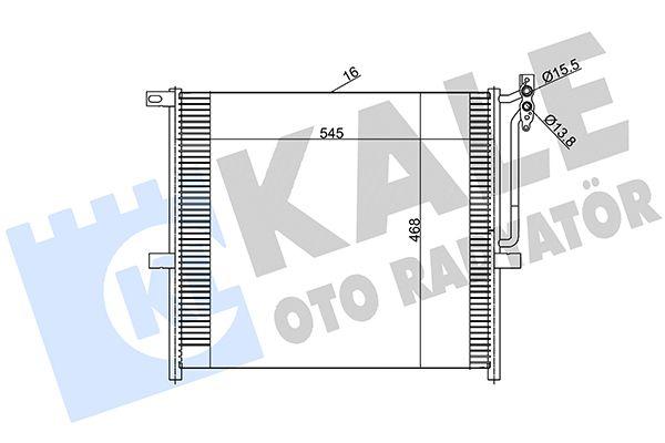 Kale 384800 A/C Condenser BMW X3 E83 03-10 N46/N52/M54 560x467x16 — Condensers & Evaporators