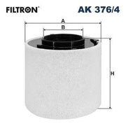 filtron ak376-4 air filter front view, filtron ak376-4 air filter height and dimensions FILTRON AK376-4 | Air Filter for 3.0 TDI & 3.0 TFSI Models | Car Owners & Mechanics FILTRON AK376-4 Air Filter for Car Owners & Mechanics filtron, air-filter, ak376-4, car-service, automotive-parts, engine-parts, car-maintenance, mechanic-tools, vehicle-accessories, ai-generated