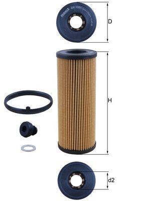 Mahle OX135-1D Oil Filter Mercedes W168 Vaneo W414 — Oil Filters