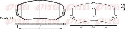 REMSA 1225.02 Brake Pad Grand Vitara Jt 10 05 — Brake Pads