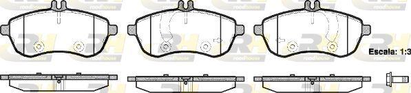 ROADHOUSE 21301.00 Brake Pad C Class W204 S204 01 07 — Brake Pads