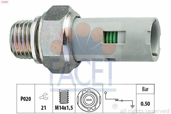FACET Oil Pressure Switch 7.0151 — Switches & Relays