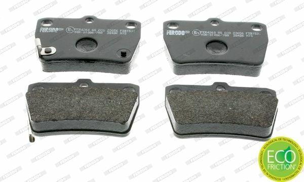 FERODO FDB1531 Rear Disc Brake Pad - Compatible with Rav4 00-05 & Tiggo 08-12 — Brake Pads
