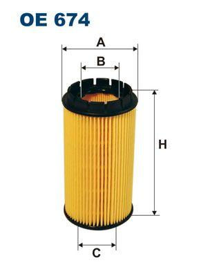 Filtron OE674 Oil Filter Hyundai Elantra-Santa Fe-Tucson-Sportage-Cerato 2.0 CRDi 2001- — Oil Filters