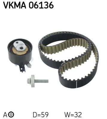 SKF VKMA06136 Timing Belt Set - Clio IV, Dokker, Lodgy — Belts