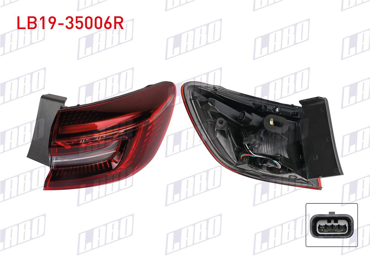 LABO LB19-35006R Tail Lamp Right Outer Renault Clio V Icon 2021 — Tail, Signal & Reflectors
