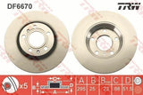 TRW DF6670 Brake Disc Rear for Audi A8 (2002-2010) — Brake Rotors & Drums