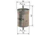 BOSCH 09864B2008 - Fuel Filter for Golf, Passat, Bora — Fuel Delivery