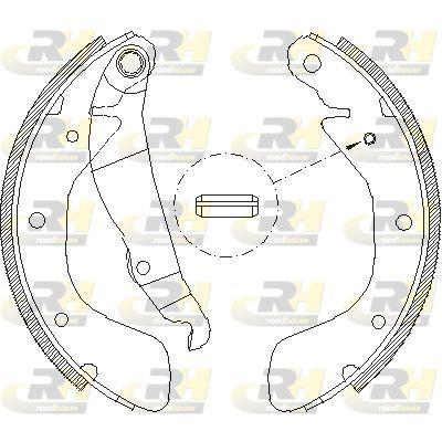 ROADHOUSE 4398.00 Brake Shoe Set — Brake Cables & Hardware
