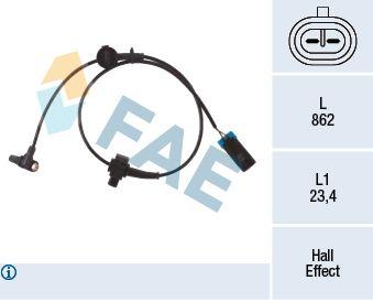 FAE 78492 ABS Sensor Chevrolet Avalanche Rear — Brake Sensors & ABS