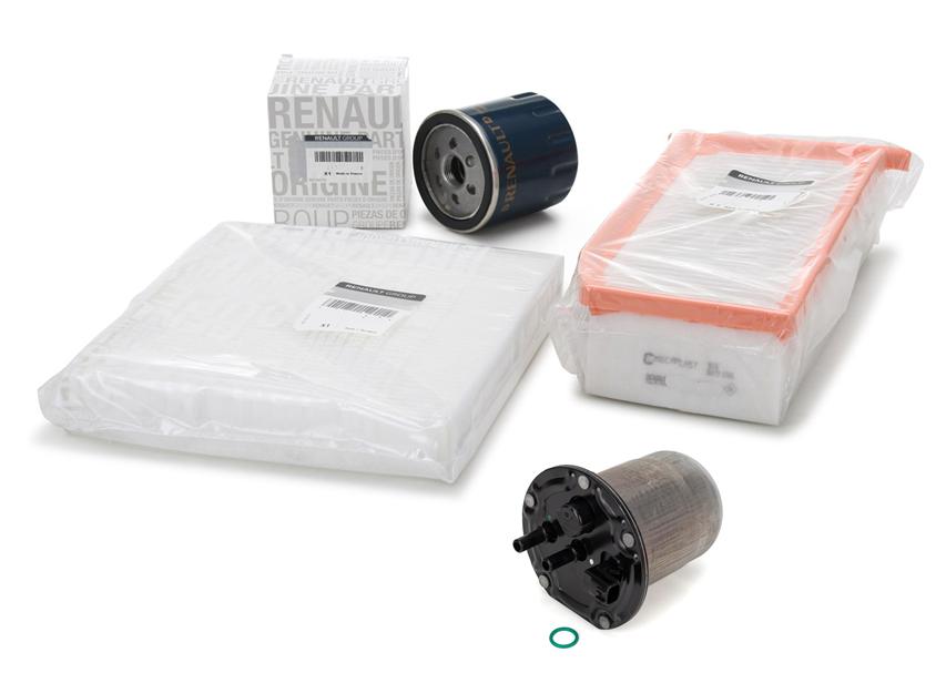 Dacia Duster 1.5 dCi Periodic Oil Service Filter Set Mais Genuine — Auto Parts Hall, Maintenance & Service Kits