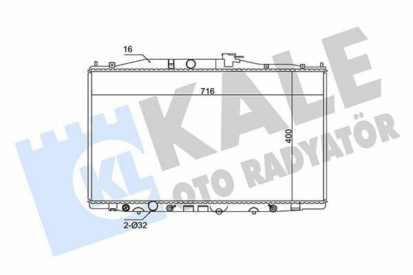 KALE Radiator for 2003-2009 Honda Accord 2.4 - Aluminum Construction — Radiators & Fans